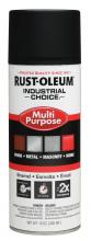 Rust-Oleum Industrial 257400 - Rust-Oleum Industrial Choice 1600 System Multi-Purpose Enamel Spray Primer, Flat Black, 12 oz