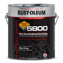 Rust-Oleum Industrial 353866 - Rust-Oleum Concrete Saver 5800 Waterbased Urethane Navy Gray, 1 Gallon Kit