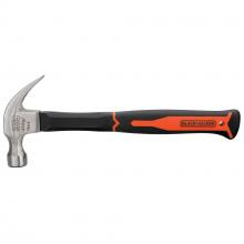 BLACK AND DECKER BDHT54003RP - BLACK+DECKER™ 16oz Fiberglass Curve Claw Hammer