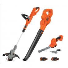 BLACK AND DECKER BCK3789D2 - BLACK+DECKER 20V MAX* Cordless Combo Kit, String/Hedge Trimmer and Sweeper, 2 Batteries and Charger 