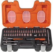 Bahco BAHS460 - 1/4" Drive Socket Set, 46 pc, Metric