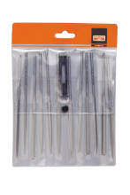 Bahco BAH24721600 - 12 pc 6-1/4" Needle File Set Bastard Cut