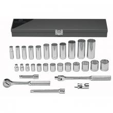 Wright Tool 340 - Wright Tool 29 Piece Standard & Deep Socket Sets