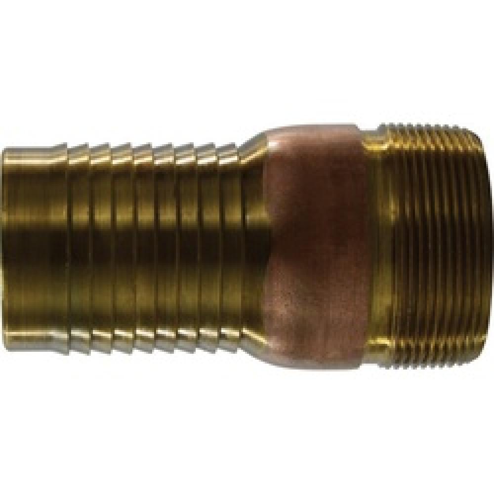 MIDLAND INDUSTRIES 973 Hose Barbed MPT Brass Combination King Nipple