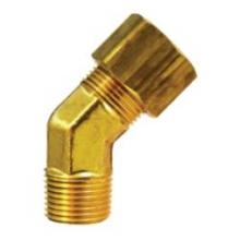 Midland Industries 18338 - MIDLAND INDUSTRIES 183 Tube OD Male NPTF Brass 45 deg Elbow