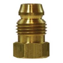 Midland Industries 16009 - MIDLAND INDUSTRIES 160 Threaded Brass Double Compression Sleeve Break-Away Nut