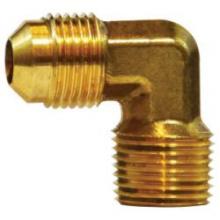 Midland Industries 04049-0606-004 - AMC® 04049 SAE 45 deg Male Flared Male NPTF Brass 90 deg Elbow