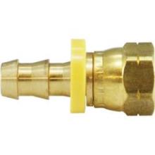 Midland Industries 30259 - MIDLAND INDUSTRIES 302 Push-On Hose Barbed Female SAE 45 deg Flared Brass Swivel Connector