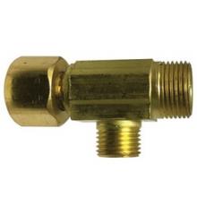 Midland Industries 700073-060606 - AMC® 700073 Compression Male Compression Female Compression Brass Swivel Tee