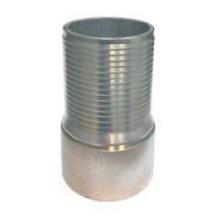 Midland Industries CNSC-400CR-SP - BUCHANAN RUBBER CNSC Hose Barbed Square Cut Steel Crimplok Combination Nipple