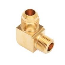 Midland Industries 249X6X6 - MID-AMERICA FITTINGS 249 SAE 45 deg Male Flared MPT Brass 90 deg Barstock Elbow