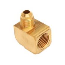 Midland Industries 250X6 - MID-AMERICA FITTINGS 250 SAE 45 deg Male Flared FPT Brass 90 deg Barstock Elbow