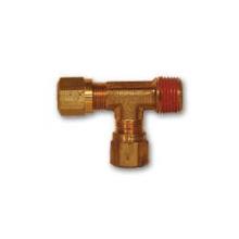 Midland Industries NT71-44VS - MID-AMERICA FITTINGS NT71 Tube OD Tube OD Brass Run Tee