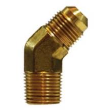 Midland Industries 10448 - MIDLAND INDUSTRIES 104 Male Flared Male NPTF Brass 45 deg Elbow