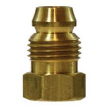 Midland Industries 16090 - MIDLAND INDUSTRIES 160 Threaded Brass Double Compression Sleeve Break-Away Nut