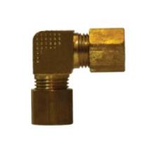 Midland Industries 18125B - MIDLAND INDUSTRIES 181 Compression Brass 90 deg Barstock Union Elbow