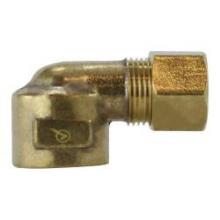 Midland Industries 18262BLF - MIDLAND INDUSTRIES 182 Compression FIP Brass 90 deg Barstock Elbow