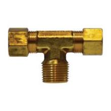 Midland Industries 18298 - MIDLAND INDUSTRIES 18 Tube OD Tube OD Male NPTF Brass Branch Tee