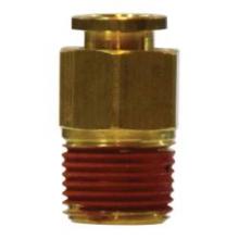 Midland Industries 20039 - MIDLAND INDUSTRIES 200 Tube OD 1/16 in Male NPTF Brass Straight Connector