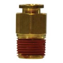 Midland Industries 20052 - MIDLAND INDUSTRIES 200 Tube OD Male NPTF Brass Straight Connector