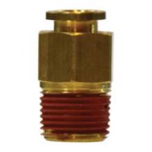 Midland Industries 20058 - MIDLAND INDUSTRIES 200 Tube OD Male NPTF Brass Straight Connector