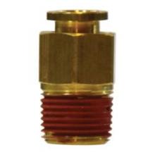 Midland Industries 20063 - MIDLAND INDUSTRIES 200 Tube OD Male NPTF Brass Straight Connector