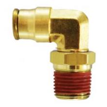 Midland Industries 20077 - MIDLAND INDUSTRIES 200 5/32 in Push-In Tube MIP Brass 90 deg Swivel Elbow