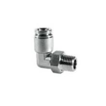 Midland Industries 269PPS-SS-6B - MIDLAND INDUSTRIES 269PPS Push-In Tube MPT Stainless Steel 90 deg Swivel Elbow