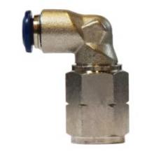 Midland Industries 20094N - MIDLAND INDUSTRIES 200 Push-In FIP Brass Nickel-Plated 90 deg Swivel Elbow