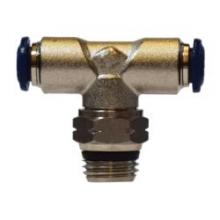 Midland Industries 20106N - MIDLAND INDUSTRIES 201 Tube OD MIP Tube OD Brass Nickel-Plated Swivel Branch Tee