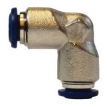 Midland Industries 20150N - MIDLAND INDUSTRIES 201 Push-In Brass Nickel-Plated 90 deg Union Elbow