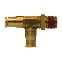 Midland Industries 20161 - MIDLAND INDUSTRIES 201 Push-In Tube MNPTF Push-In Tube Brass Swivel Run Tee