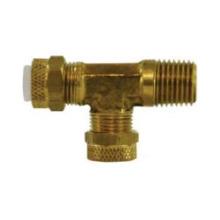 Midland Industries 20310 - MIDLAND INDUSTRIES Poly-Flo® 203 Tube OD Tube OD MNPTF Brass Run Tee