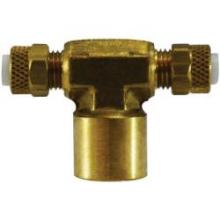 Midland Industries 20328 - MIDLAND INDUSTRIES Poly-Flo® 203 Branch Tee 1/4 in Tube OD FNPTF FNPT Brass