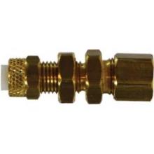 Midland Industries 20333 - MIDLAND INDUSTRIES Poly-Flo® 203 Tube OD Compression Brass Bulkhead Union