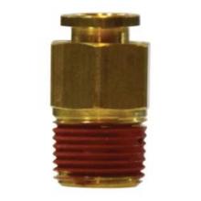 Midland Industries 20530 - MIDLAND INDUSTRIES 200 Tube OD Male NPTF Brass Straight Connector