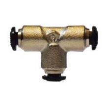 Midland Industries 20610N - MIDLAND INDUSTRIES 206 Push-In Brass Nickel-Plated Union Tee