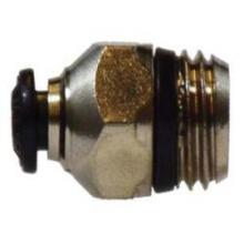 Midland Industries 20633N - MIDLAND INDUSTRIES 206 Push-In MIP Brass Nickel-Plated Straight Adapter