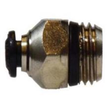 Midland Industries 20636N - MIDLAND INDUSTRIES 206 Push-In MIP Brass Nickel-Plated Straight Adapter