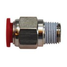 Midland Industries 20637 - MIDLAND INDUSTRIES 206 Push-In Male BSPT Composite Nickel-Plated Straight Adapter