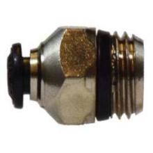 Midland Industries 20638N - MIDLAND INDUSTRIES 206 Push-In MIP Brass Nickel-Plated Straight Adapter