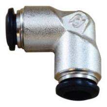 Midland Industries 20661N - MIDLAND INDUSTRIES 202 Push-In Brass Nickel-Plated 90 deg Union Elbow