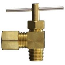 Midland Industries 26013 - MIDLAND INDUSTRIES 260 Compression x MIP Connection Brass Body Captive Sleeve Angle Needle Valve