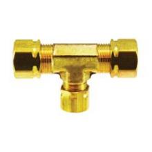 Midland Industries 26104 - MIDLAND INDUSTRIES 261 Compression Brass Captive Sleeve Tee