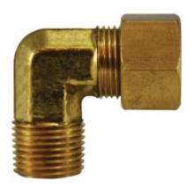 Midland Industries 27220 - MIDLAND INDUSTRIES 272 Compression MIP Brass 90 deg Elbow