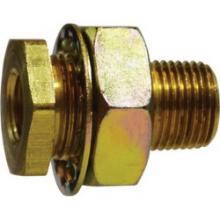 Midland Industries 28346 - MIDLAND INDUSTRIES 283 FNPTF MNPTF Brass Bulkhead Connector