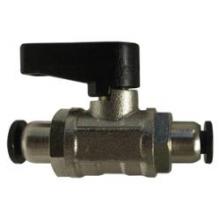 Midland Industries 28402 - MIDLAND INDUSTRIES 284 Push-Fit 250 psi Brass Body Chrome-Plated Mini Ball Valve