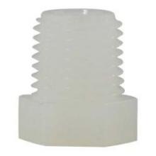 Midland Industries 28601W - MIDLAND INDUSTRIES 286 MPT Nylon White 125 Hex Head Plug