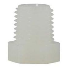 Midland Industries 28602W - MIDLAND INDUSTRIES 286 MPT Nylon White 125 Hex Head Plug