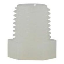 Midland Industries 28604W - MIDLAND INDUSTRIES 286 MPT Nylon White 125 Hex Head Plug